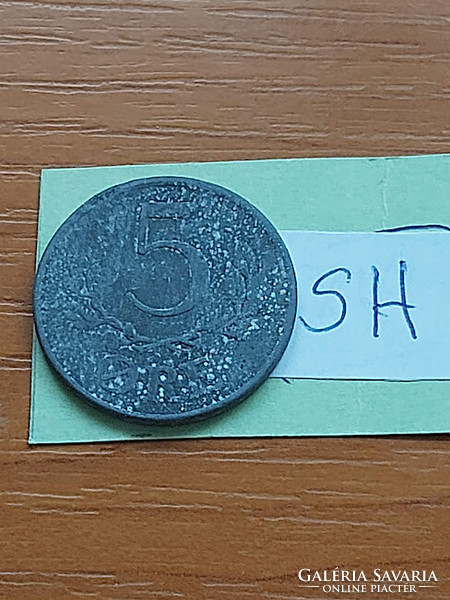 Denmark 5 cents 1942 zinc, x. King Kerestély (cristian) sh