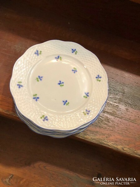 Óherendi süteményes készlet, 6 személyes hibátlan porcelán.