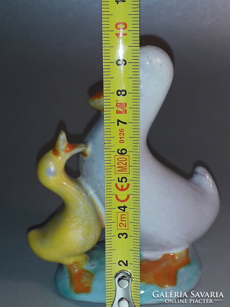 Glazed ceramic figure duck