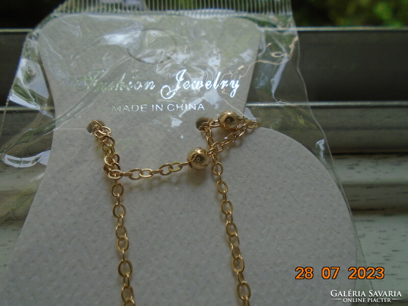 Fashion jewelry gold-plated Chinese anklet in unopened packaging