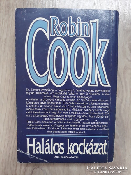 Robin Cook: Halálos kockázat (orvosi krimi)