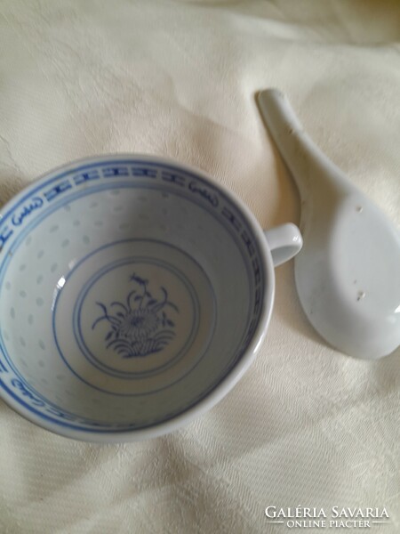 Chinese cup with spoon