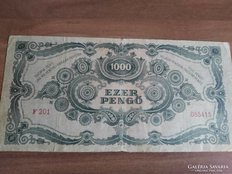 1000 pengő, dézsmabélyeges, 1945, F 201