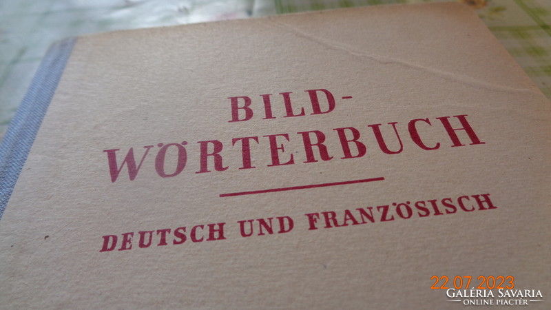 Bild wörterbuch d - f. 1959. Competent German-French dictionary