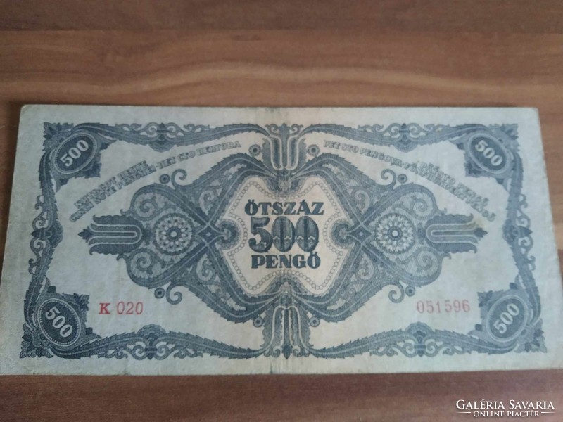 Five hundred pengő, 1945, k 020