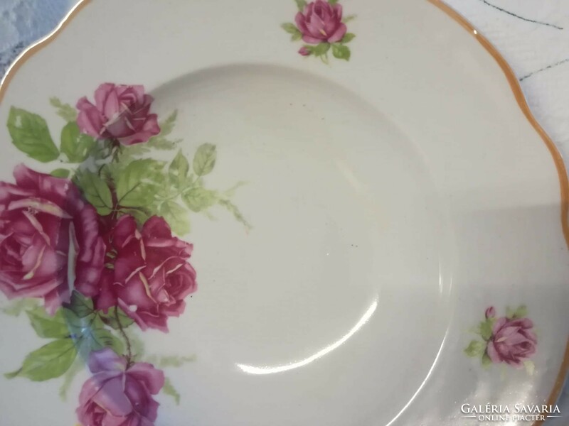 Zsolnay porcelain rosy deep plate