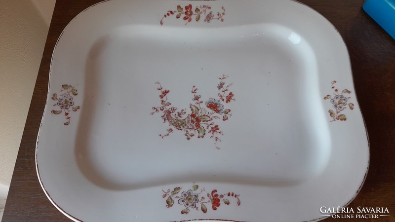 1800-A hard porcelain roasting and cold bowl marked by hand on the bottom.