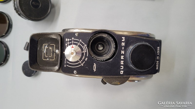 Old video camera, film recorder quartz-2m