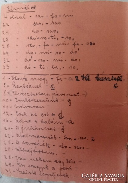 Énekeskönyvek II-III. osztály számára 1943-ból