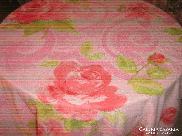 Csodaszép vintage rózsaszín rózsás kétoldalas puha termo paplanhuzat