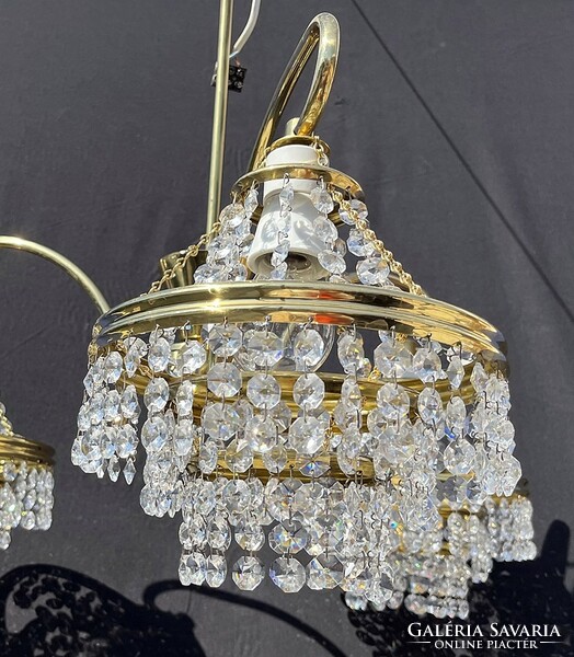 Czech crystal chandelier.