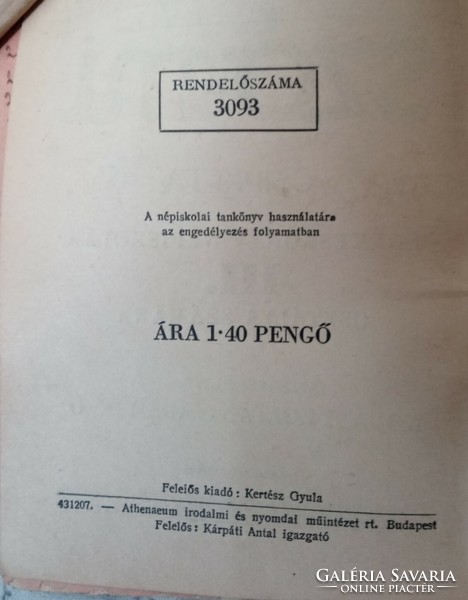 Énekeskönyvek II-III. osztály számára 1943-ból