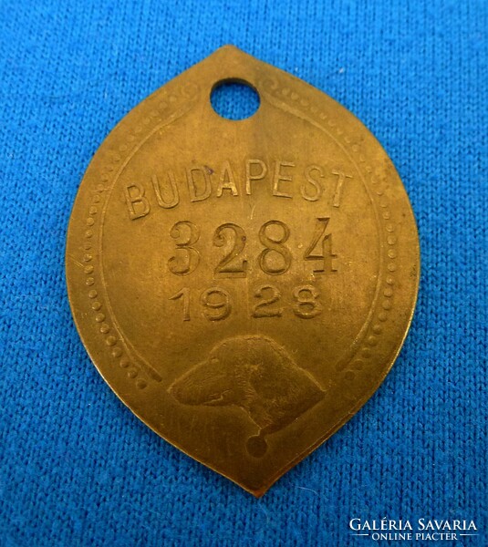 Horthy era dog bark, EB-ticket Budapest 1928