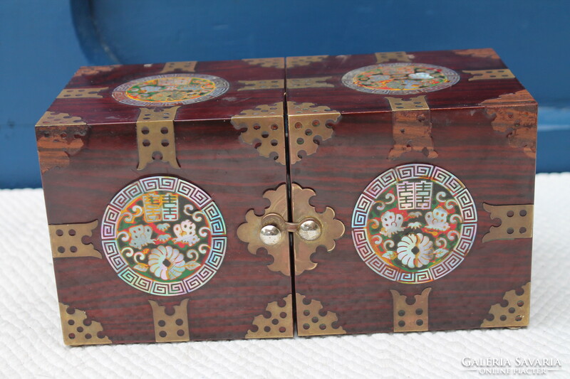 Jewelery box with copper studs