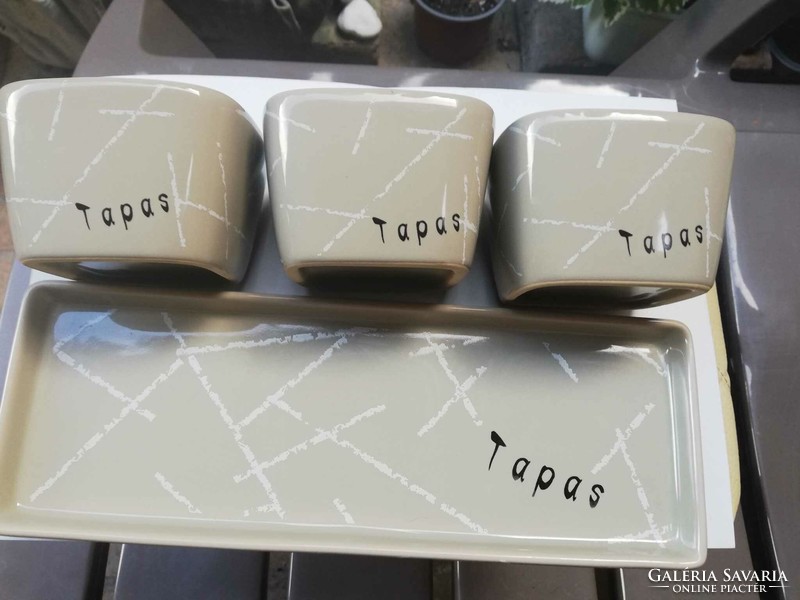 Tapas - 4-piece porcelain tray