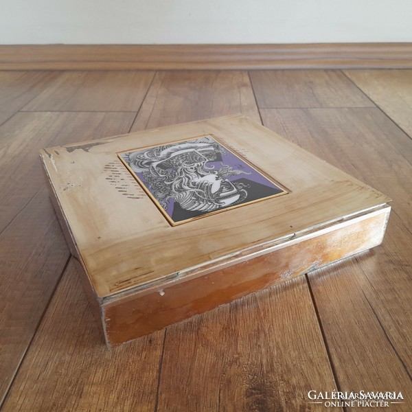 Hollóháza Saxon silver-plated box