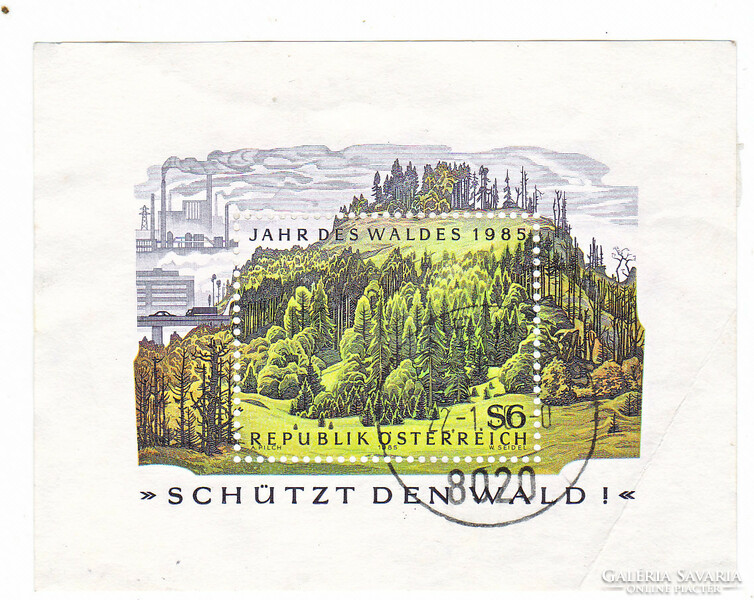 Austria commemorative stamp block 1985