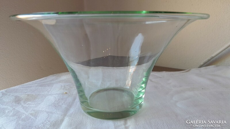 Fantastically beautiful Swedish old glass bowl in perfect condition, retro