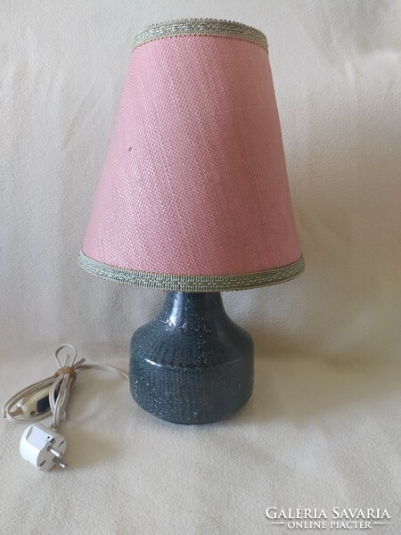 Kerezsi pearl applied art table lamp, original, marked, flawless, 42 cm