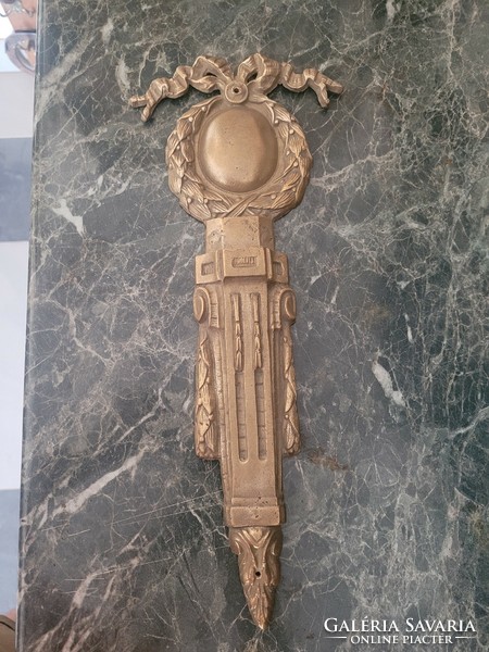 Antique Art Nouveau copper door ornament