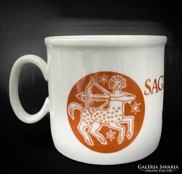 Zsolnay vitrine horoscope mug sagittarius