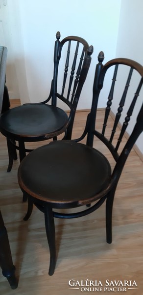 Old table with chairs