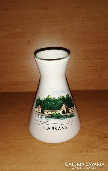 Bodrogkeresztúr ceramic woodpecker memorial vase - 10.5 cm high (19/d)