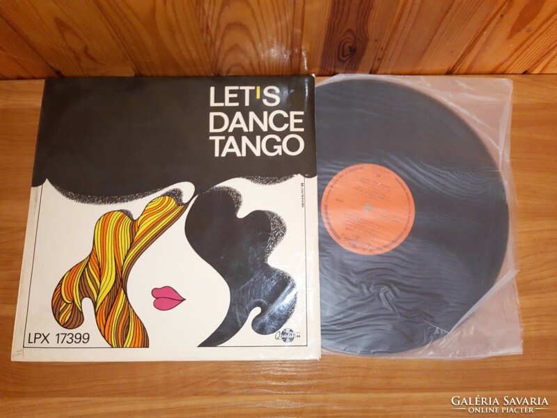 LP Bakelit vinyl hanglemez MHV Tánczenekara - Let's Dance Tango