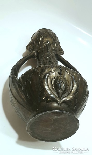 Art Nouveau metal vase