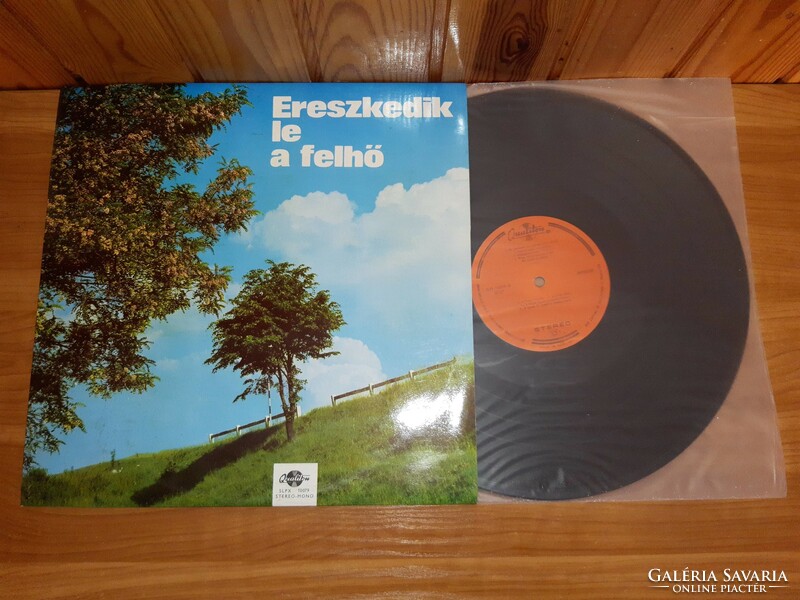 LP Bakelit vinyl hanglemez Ereszkedik le a felhő