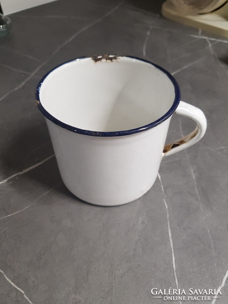Old enamel mug