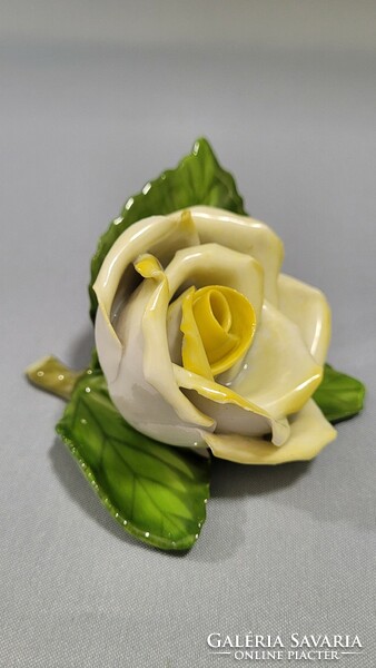 Herend yellow rose