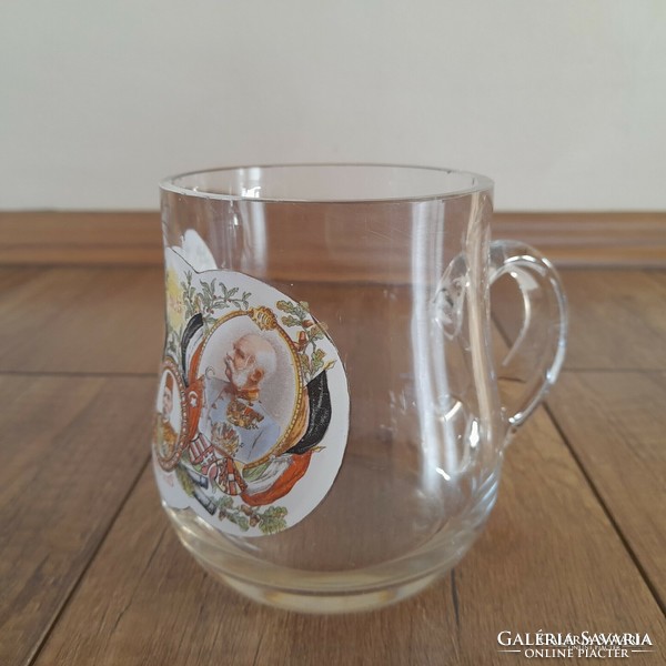 Old Ferenc József large glass cup