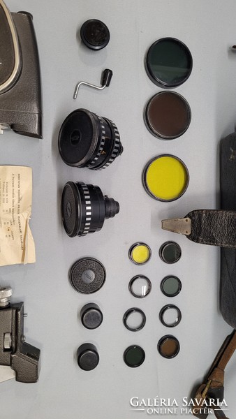 Old video camera, film recorder quartz-2m