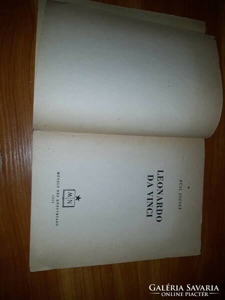 Füsi József - Leonardo da Vinci (Művelt Nép Könyvkiadó, 1952) könyv