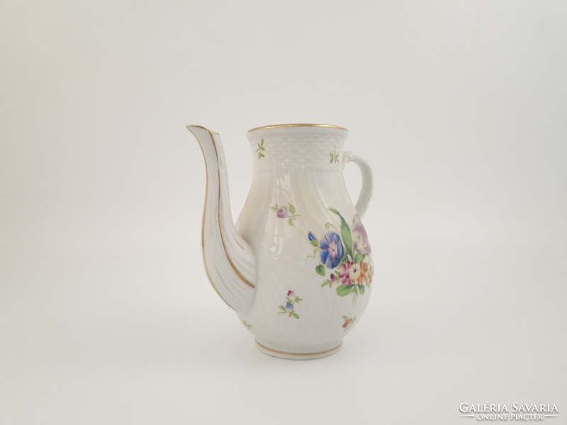 Herend 1942 antique floral tea or coffee jug spout