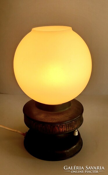 Bronze table lamp vintage industrial artist negotiable