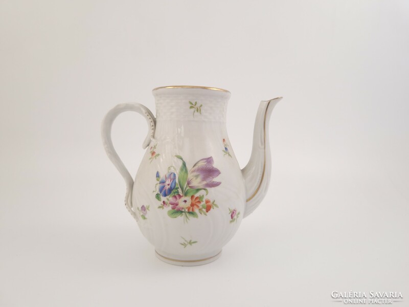 Herend 1942 antique floral tea or coffee jug spout