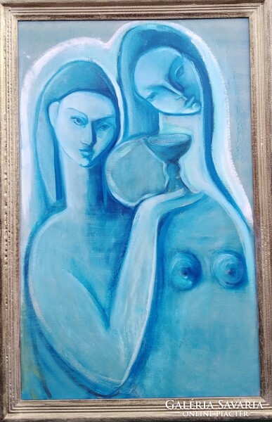 Eve Darmo: sacred and profane oil painting