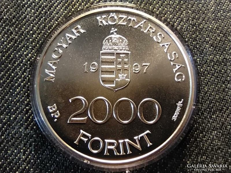 Integráció az Európai Unióba Budavári Palota ezüst 2000 Forint 1997 BP BU (id25531)