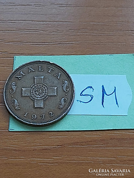 Malta 1 cent 1972 bronze sm