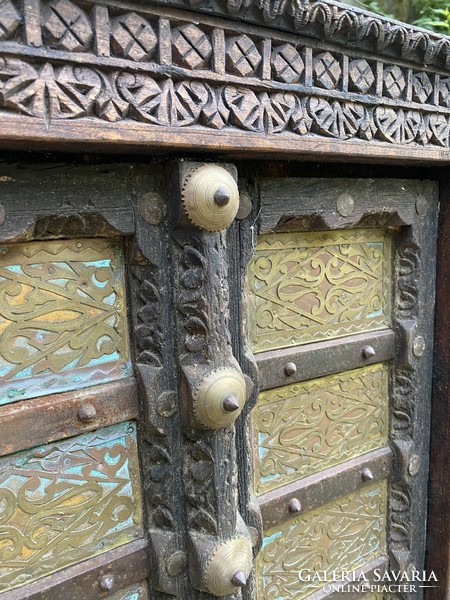 Antique carved Indian window