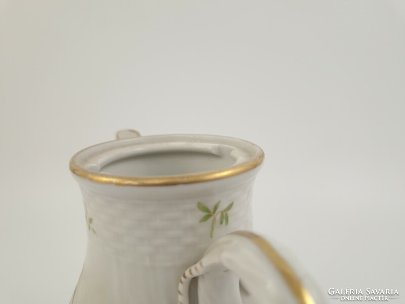 Herend 1942 antique floral tea or coffee jug spout