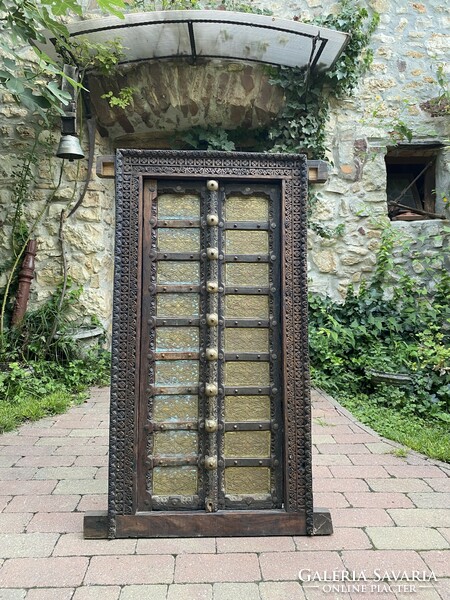 Antique carved Indian window