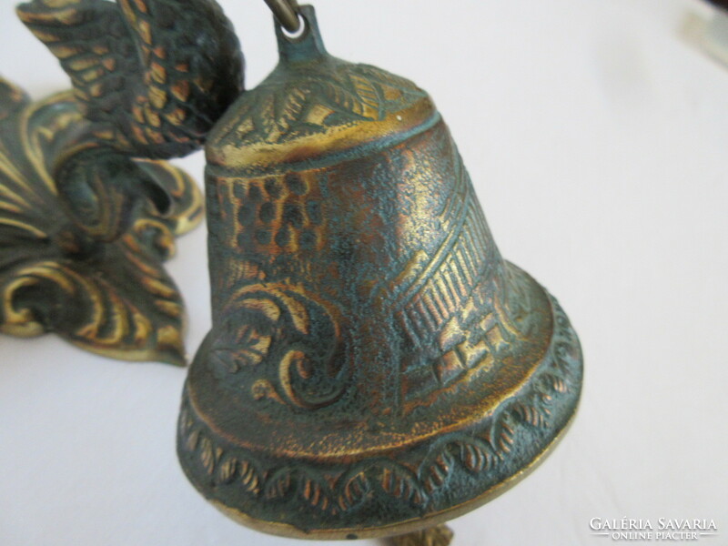 Old brass bell. It can be placed on the wall or on the door. Negotiable!