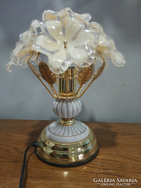 Vintage Murano? Glass flower table lamp is negotiable