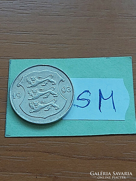 Estonia 1 krone kroon 1993 copper-nickel sm