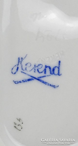 1N699 Herendi porcelán levél alakú hamutál