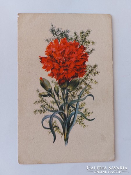 Old floral postcard