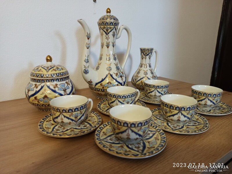 Zsolnay Perzsa kávéskészlet